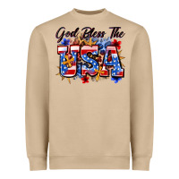 Mushroom god bless the usa Heavyweight Sweatshirt - Zillion Design Studio