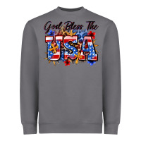 Storm god bless the usa Heavyweight Sweatshirt - Zillion Design Studio