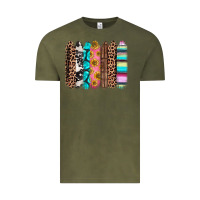 Vintage Olive Western brushstrokes Vintage Tee - CTS Tumbler Store