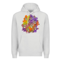 Dove Grey halloween patch Premium Hoodie - BundleAndBundleShop