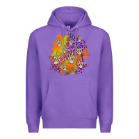 Purple halloween patch Premium Hoodie - BundleAndBundleShop