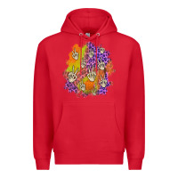 Red halloween patch Premium Hoodie - BundleAndBundleShop