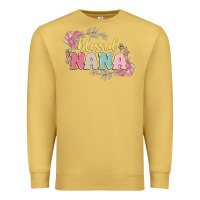 Antique Gold blessed nana Premium Sweatshirt - MaliasSmallBusiness