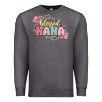 Charcoal Heather blessed nana Premium Sweatshirt - MaliasSmallBusiness