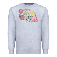 Heather Grey blessed nana Premium Sweatshirt - MaliasSmallBusiness