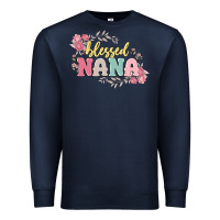 Navy blessed nana Premium Sweatshirt - MaliasSmallBusiness