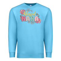 Ocean Blue blessed nana Premium Sweatshirt - MaliasSmallBusiness