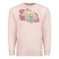 Pale Pink blessed nana Premium Sweatshirt - MaliasSmallBusiness