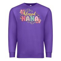 Purple blessed nana Premium Sweatshirt - MaliasSmallBusiness