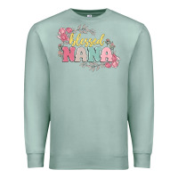 Seafoam blessed nana Premium Sweatshirt - MaliasSmallBusiness