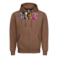Chestnut love with cow Zipper Hoodie - AdoDesignShop