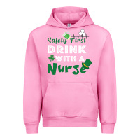 Fuchsia Pink Safety First Drink With A Nurse Urban Hoodie - Bettercallsaul
