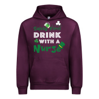 Mauve Wine Safety First Drink With A Nurse Urban Hoodie - Bettercallsaul