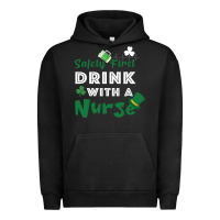 Pigment Black Safety First Drink With A Nurse Urban Hoodie - Bettercallsaul