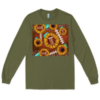 Football Leopard Sunflower Long Sleeve Tee | Teevron