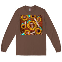 Chestnut football leopard sunflower Long Sleeve Tee - JahusDesignShop