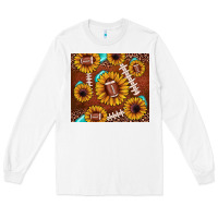 White football leopard sunflower Long Sleeve Tee - JahusDesignShop