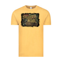 Vintage Mustard camouflage leopard background Vintage Tee - BarkalooDesign