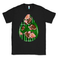 Black american football and western roses teardrop Classic Tee - BundleAndBundleShop