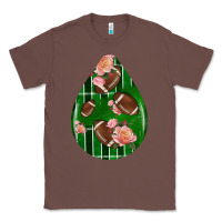 Chestnut american football and western roses teardrop Classic Tee - BundleAndBundleShop