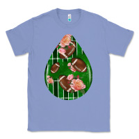 Colony Blue american football and western roses teardrop Classic Tee - BundleAndBundleShop