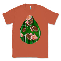 American Football And Western Roses Teardrop Classic Tee | Teevron