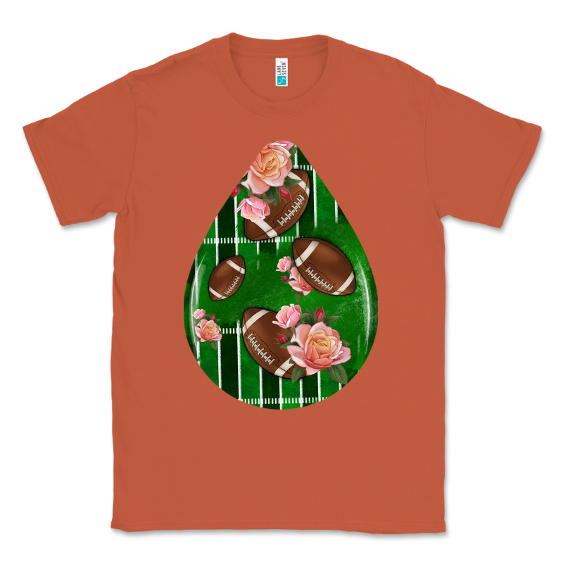 American Football And Western Roses Teardrop Classic Tee by BundleAndBundleShop | Teevron