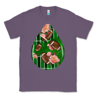 Lavender american football and western roses teardrop Classic Tee - BundleAndBundleShop