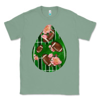Sage american football and western roses teardrop Classic Tee - BundleAndBundleShop