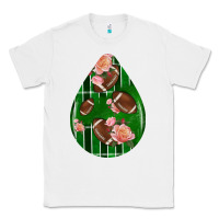 White american football and western roses teardrop Classic Tee - BundleAndBundleShop