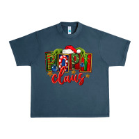 Midnight Navy Christmas popi claus Urban Heavy Tee - FaDigitalArtStudio