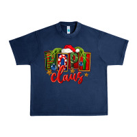 Navy Christmas popi claus Urban Heavy Tee - FaDigitalArtStudio