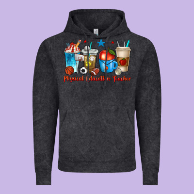 Physical Education Teacher Coffee Cups Vintage Hoodie Designed By Texasbilliewilder