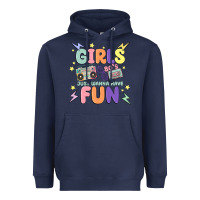 Navy girls just wanna have fun Heavyweight Hoodie - MaliasSmallBusiness