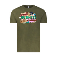 Vintage Olive small business mama Vintage Tee - Zillion Design Studio