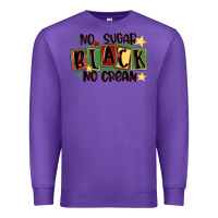 Purple no sugar black no cream Premium Sweatshirt - MaliasSmallBusiness