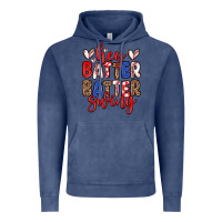 Vintage Denim hey batter batter swing Vintage Hoodie - Zillion Design Studio