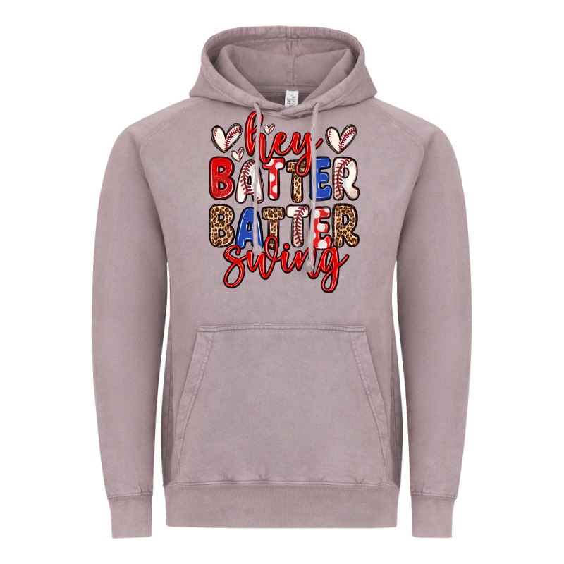 Hey Batter Batter Swing Vintage Hoodie by Zillion Design Studio | Teevron