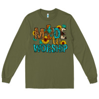 Army Green made to worship Long Sleeve Tee - Artiststas