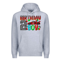 Heather Grey birthday boy 2 Premium Hoodie - BundleAndBundleShop