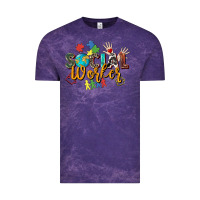Cloud Purple social worker Vintage Tee - Zillion Design Studio