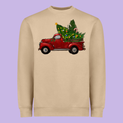 Christmas Trees With Truck Heavyweight Sweatshirt Designed By Ranaportraitstore