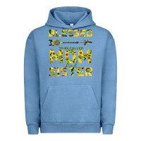 Pigment Pebble Blue Blessed Mom And Sister Urban Hoodie - Bettercallsaul