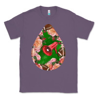 American Football And Western Roses Teardrop Classic Tee | Teevron