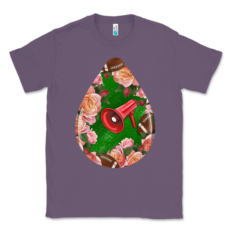 American Football And Western Roses Teardrop Classic Tee by BundleAndBundleShop | Teevron