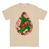 Mushroom american football and western roses teardrop Classic Tee - BundleAndBundleShop