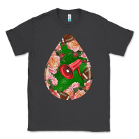 Smoke american football and western roses teardrop Classic Tee - BundleAndBundleShop