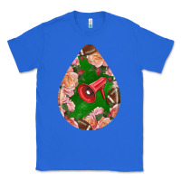 True Royal american football and western roses teardrop Classic Tee - BundleAndBundleShop