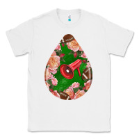 White american football and western roses teardrop Classic Tee - BundleAndBundleShop