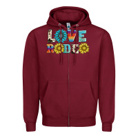 Burgundy love rodeo Zipper Hoodie - AdoDesignShop